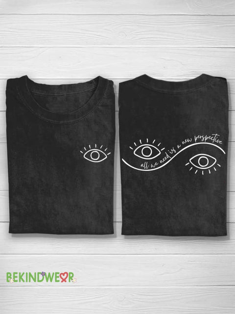 All We Need Is A New Perspective T-shirt Black / S