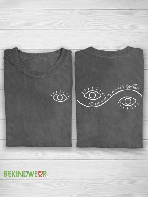 All We Need Is A New Perspective T-shirt Grey / S