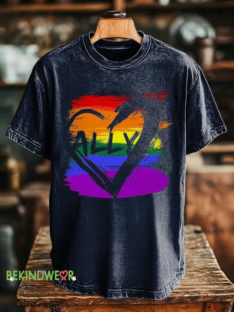 ALLY Rainbow T-shirt Blue / S