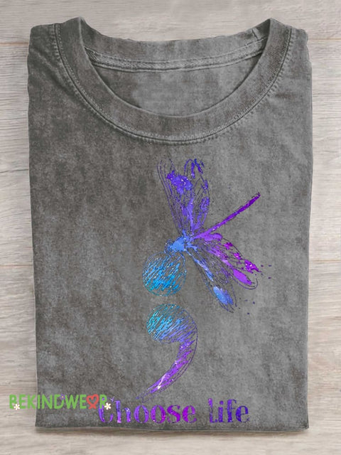 Choose Life SUICIDE PREVENTION AWARENESS T-shirt Grey / S