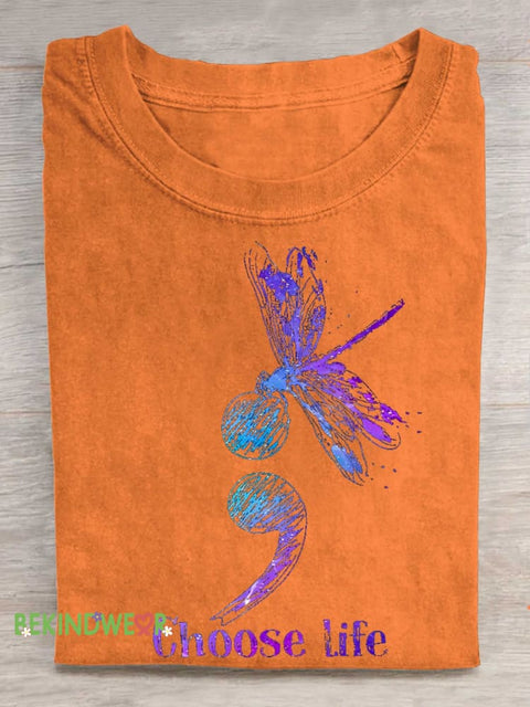 Choose Life SUICIDE PREVENTION AWARENESS T-shirt Orange / S