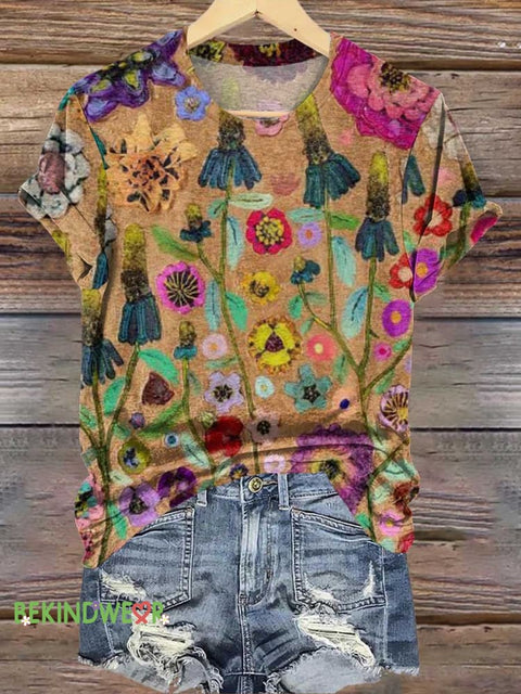Floral T-shirt Multicolor / S