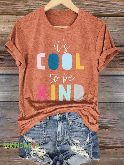 It’s COOL To Be KIND T-shirt Orange / S