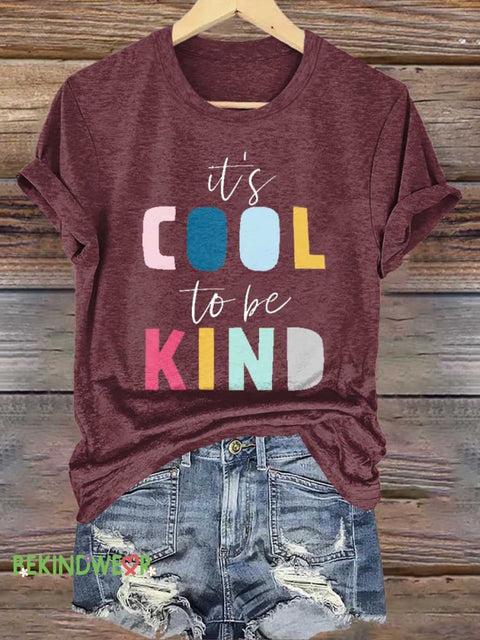 It’s COOL To Be KIND T-shirt Red / S