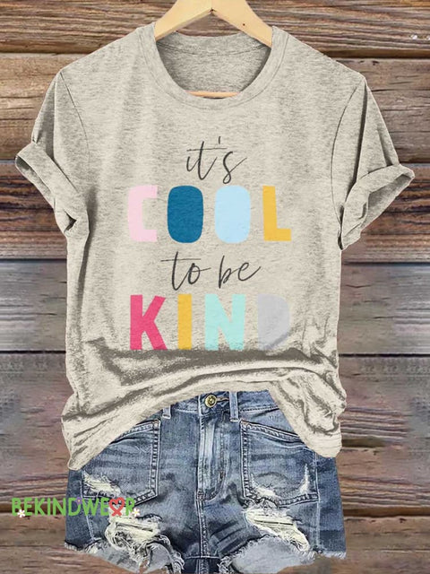 It’s COOL To Be KIND T-shirt Sand / S