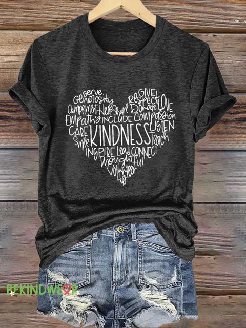 Kindness Be Kind T-shirt Black / S