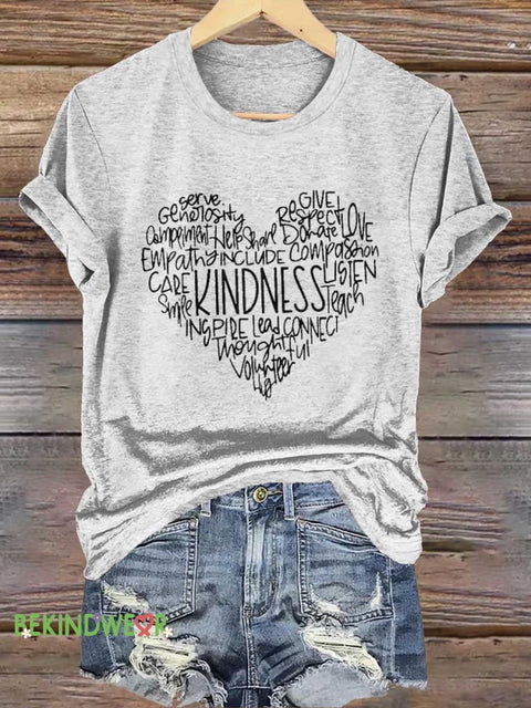 Kindness Be Kind T-shirt White / S