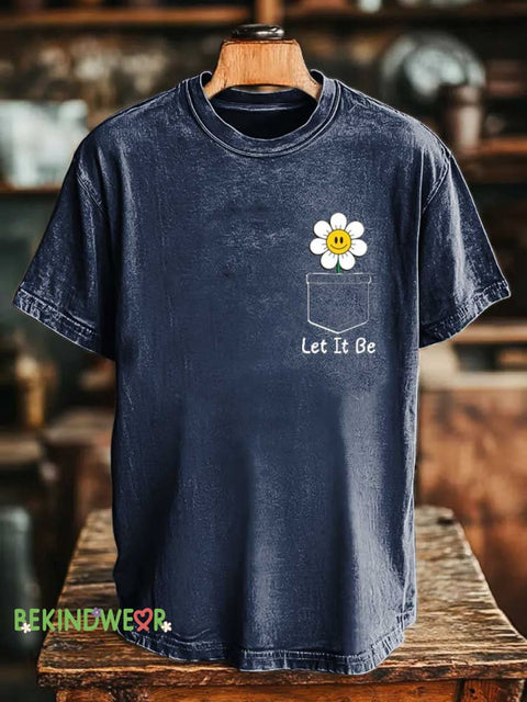 Let It Be T-shirt Blue / S