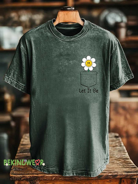 Let It Be T-shirt Green / S