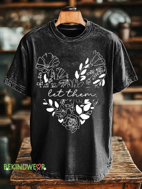 Let Them T-shirt Black / S
