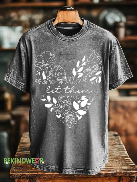 Let Them T-shirt Grey / S