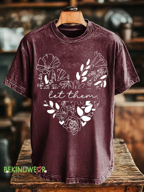 Let Them T-shirt Red / S