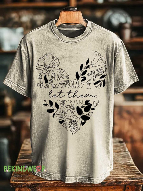 Let Them T-shirt Sand / S